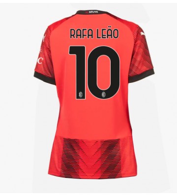 AC Milan Rafael Leao #10 Hjemmebanetrøje Dame 2023-24 Kort ærmer